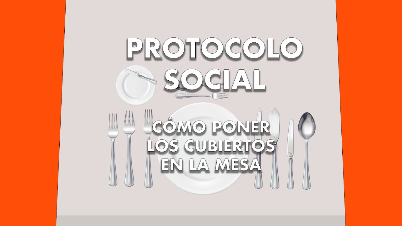 posicion de los cubiertos en la mesa