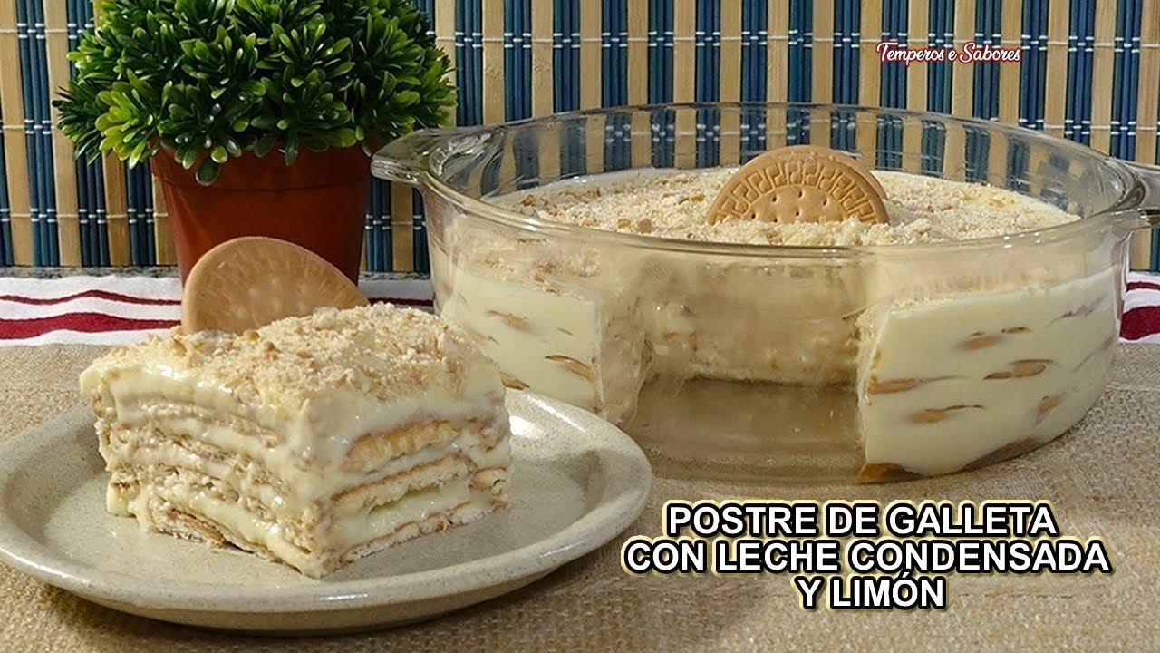 postre de galletitas y leche condensada