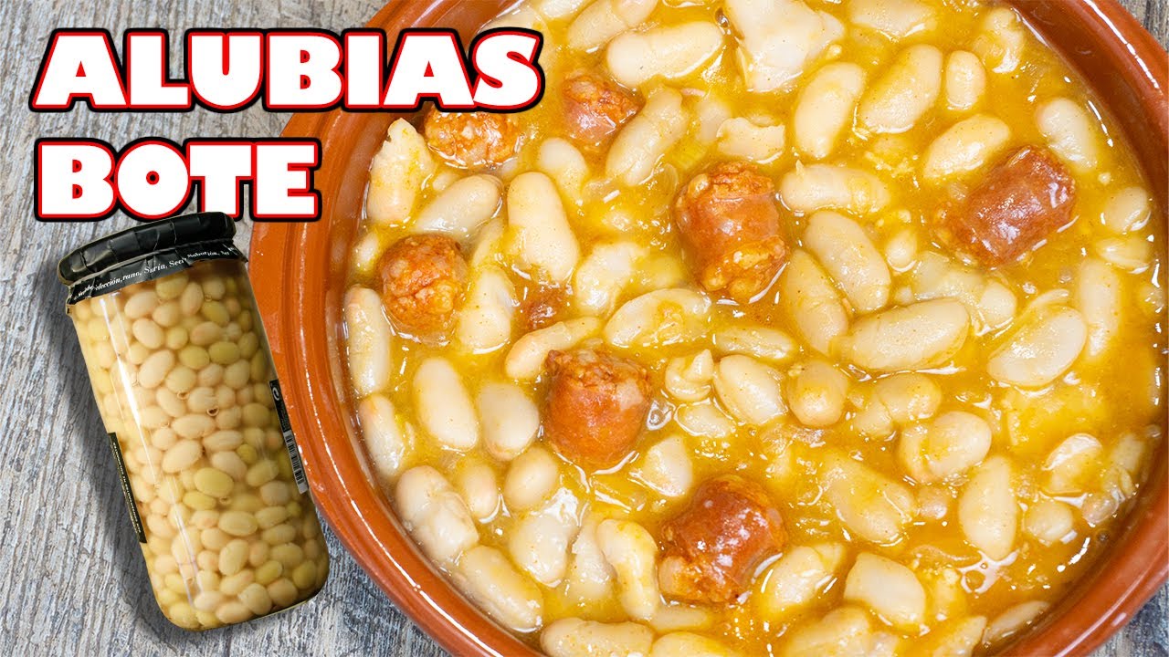 receta judías blancas de bote con chorizo y morcilla