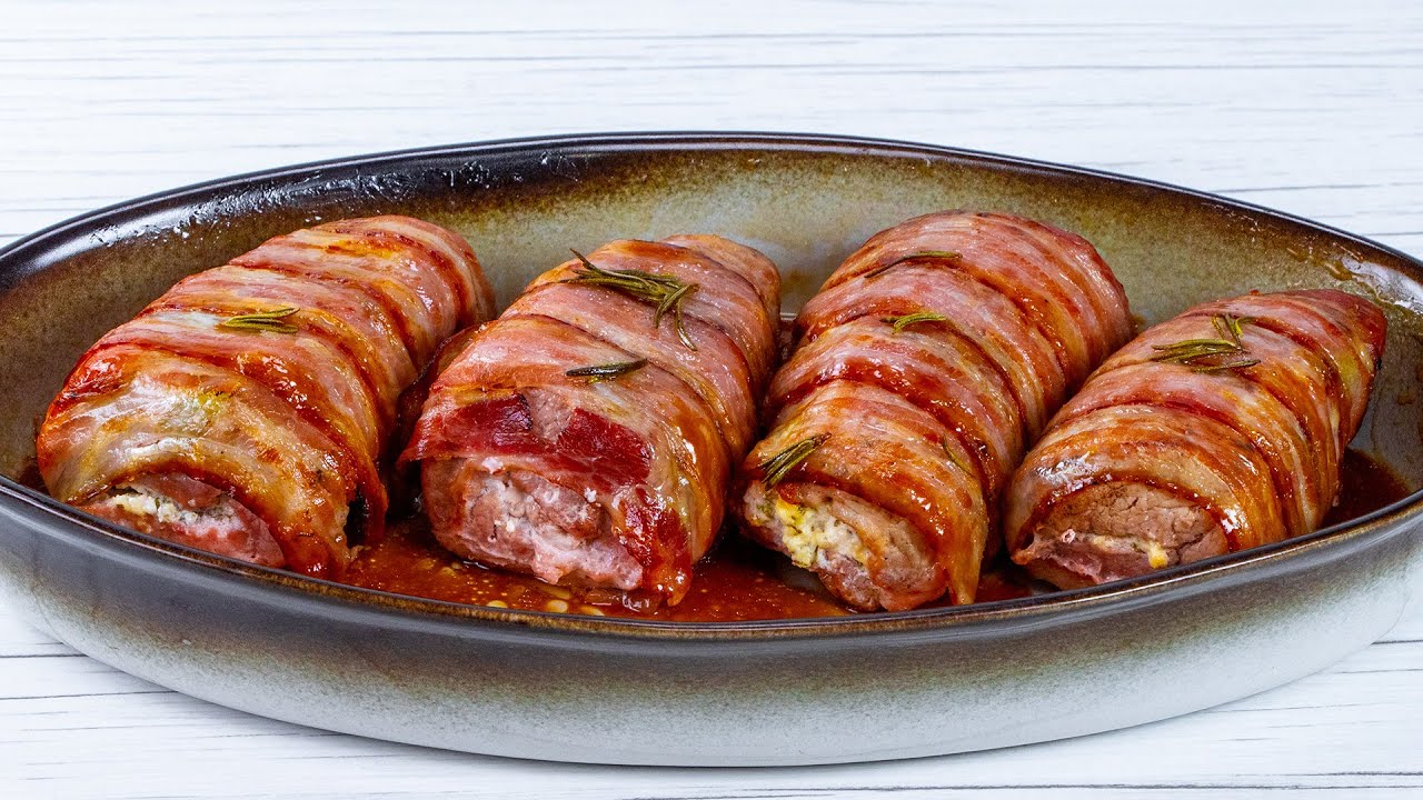 solomillo de cerdo al horno con bacon