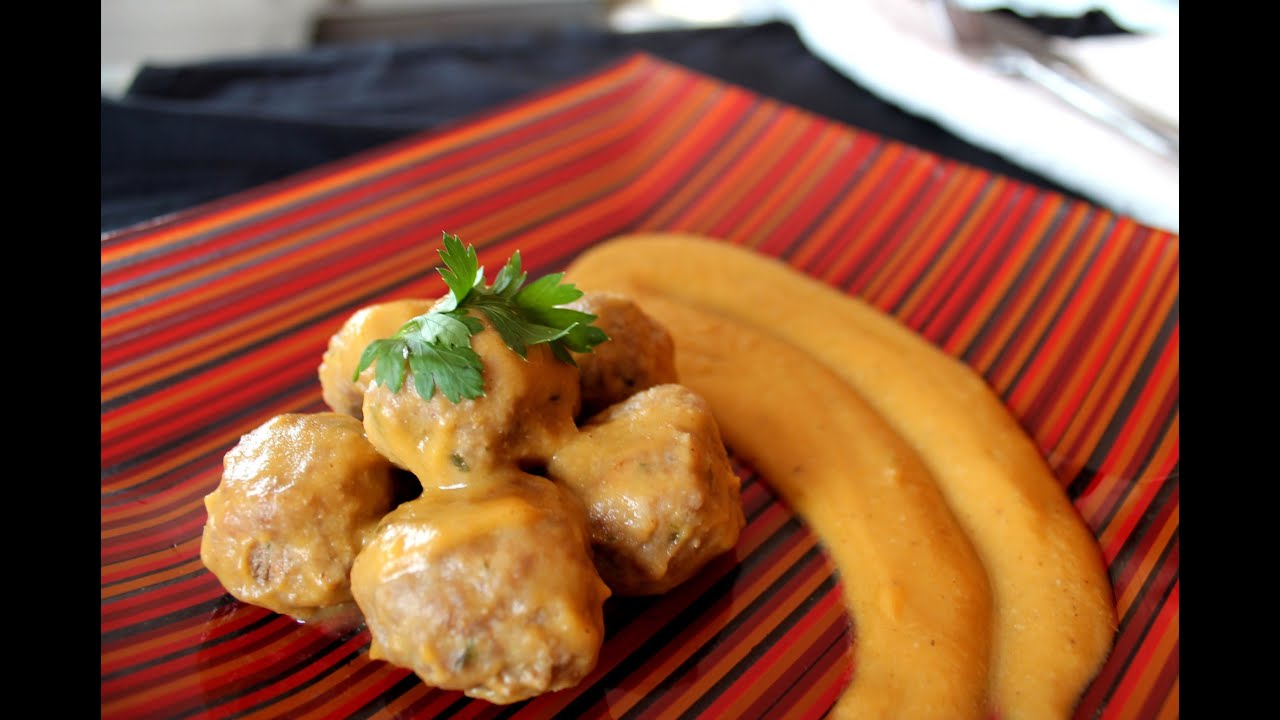 albondigas en salsa de cebolla y zanahoria