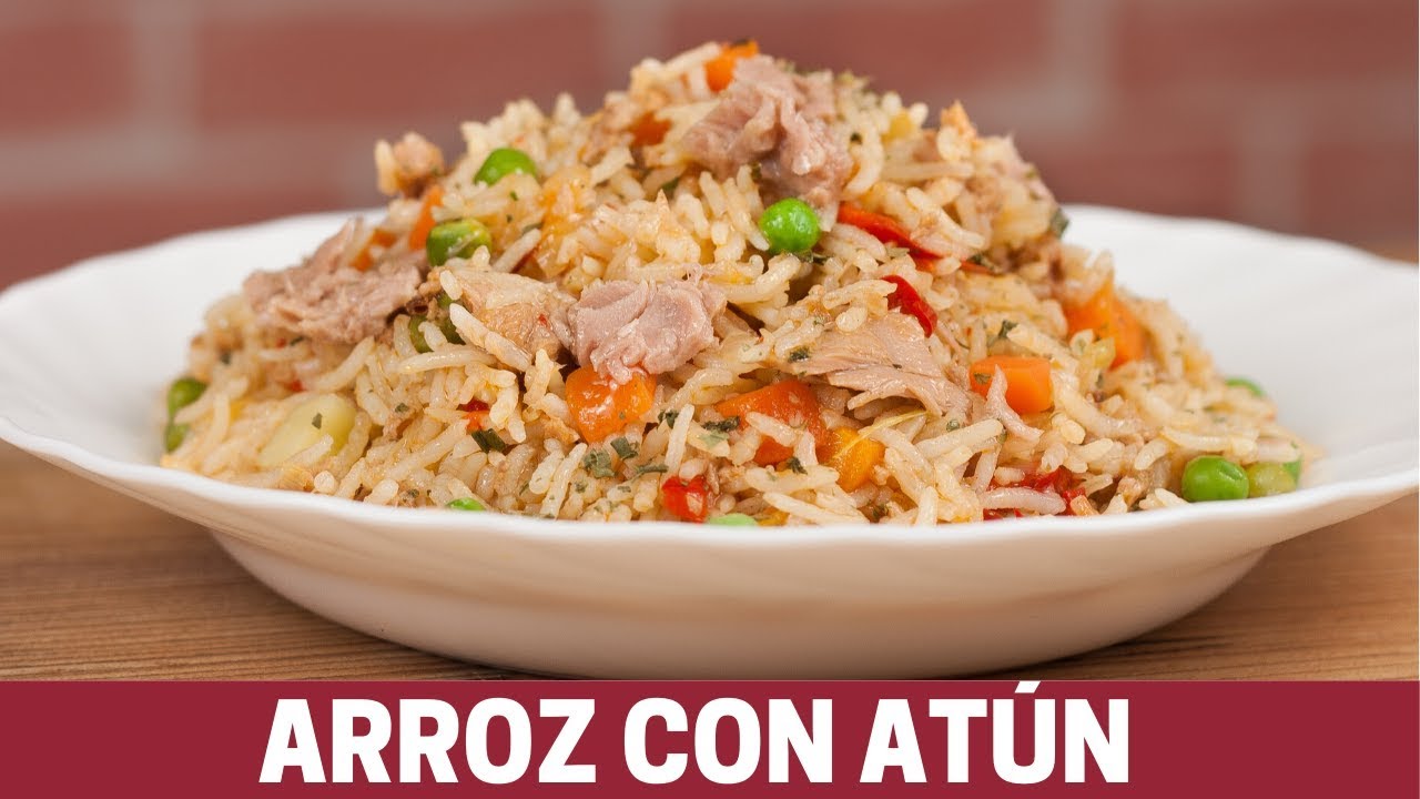 arroz con atún de lata y verduras
