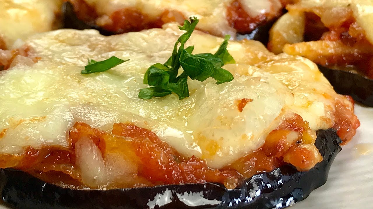 berenjenas con tomate jamon y queso al horno
