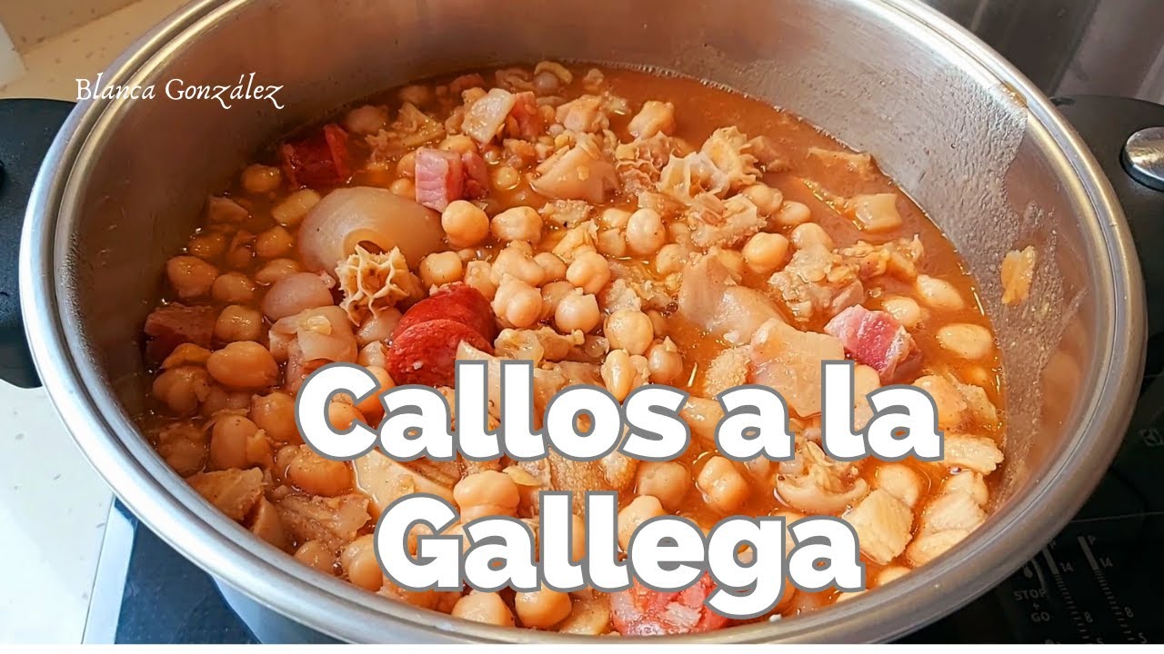 callos a la gallega con garbanzos de bote