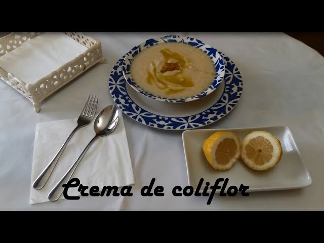 crema de coliflor de la abuela