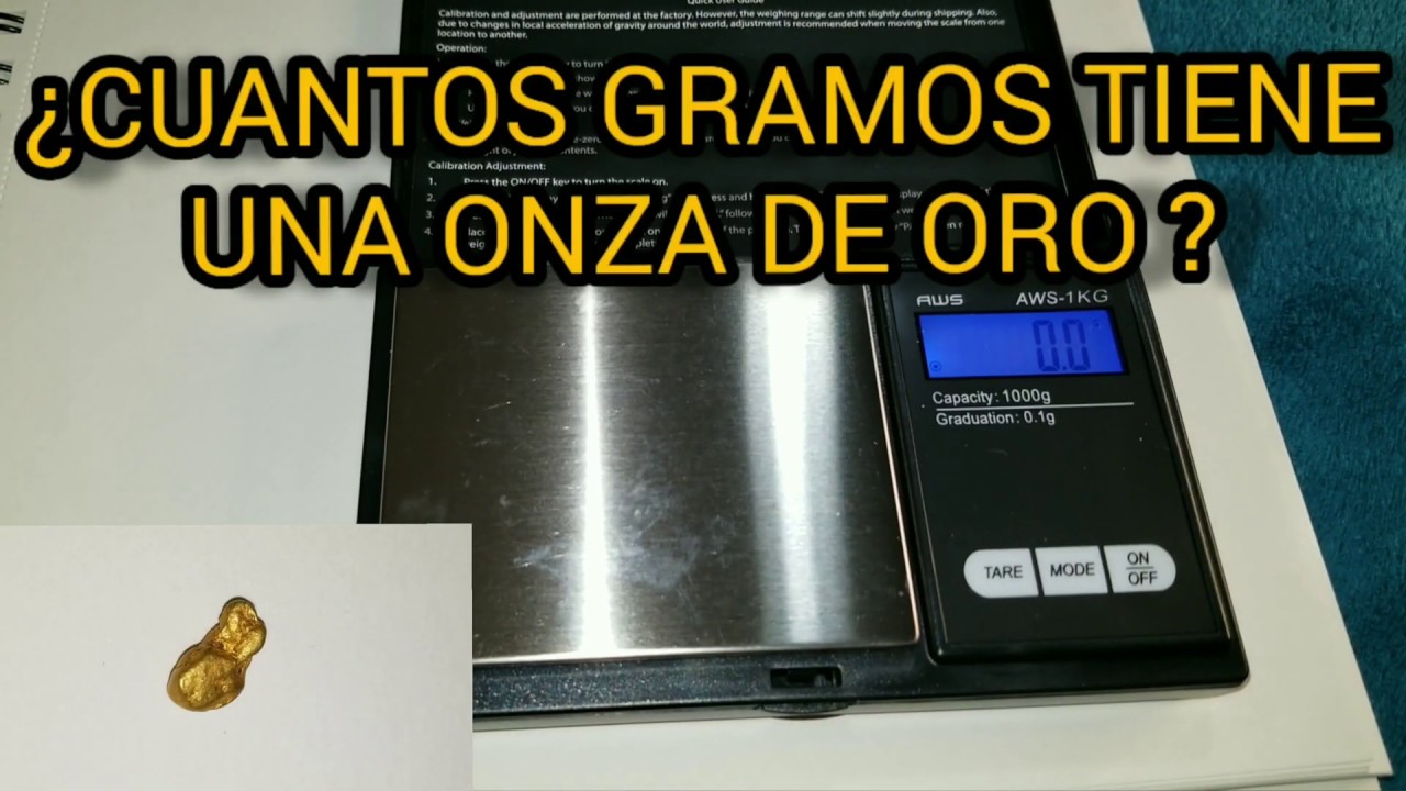 cuanto pesa una onza troy de oro