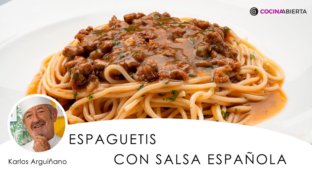 espaguetis con carne picada karlos arguiñano