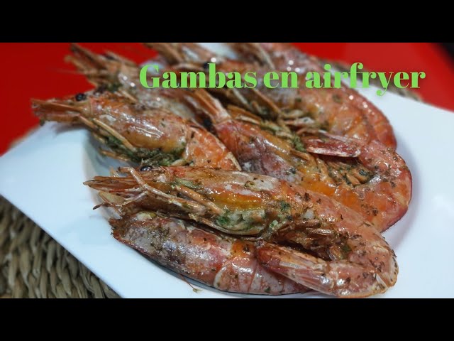 gambas en freidora de aire cosori