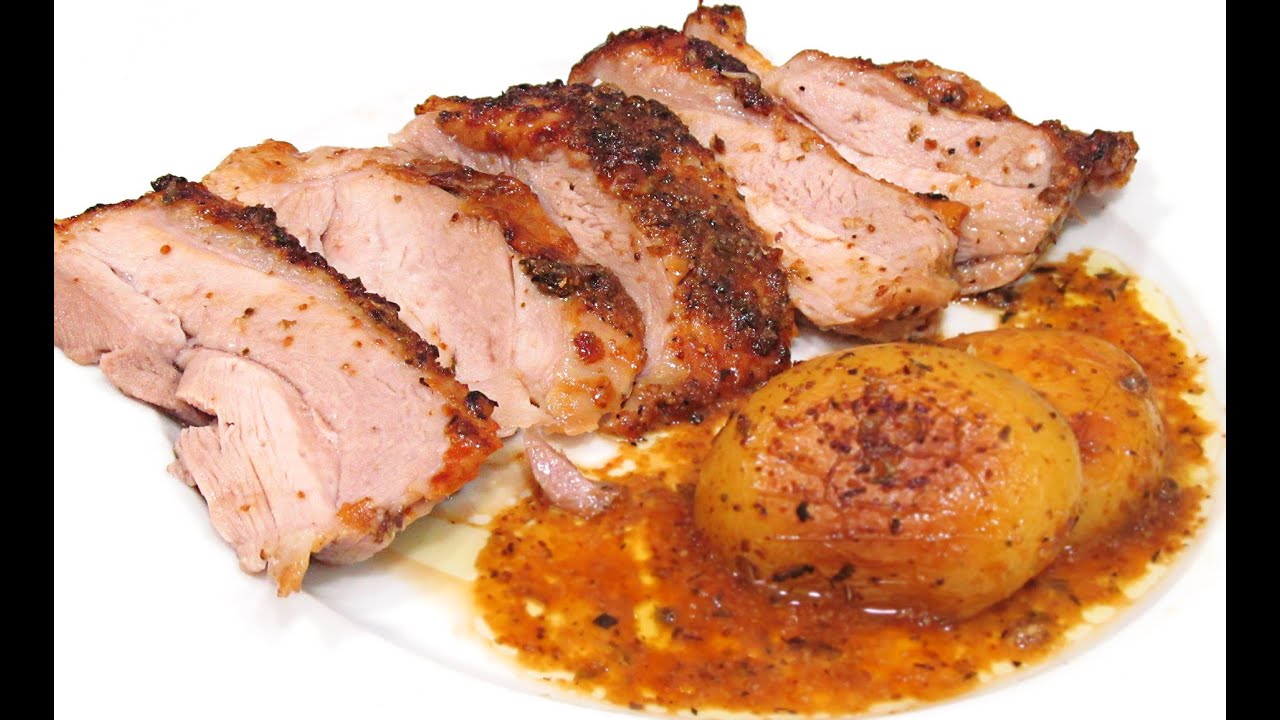 muslos de pavo al horno con vino blanco
