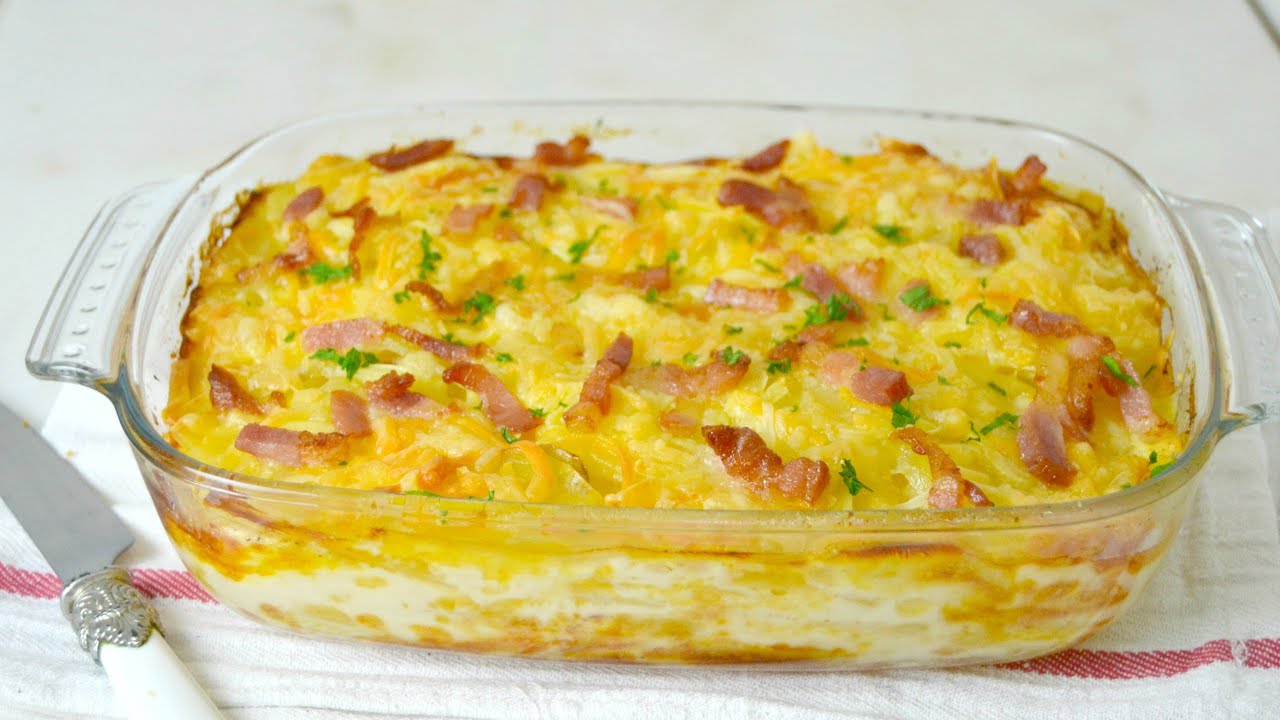 patatas gratinadas con queso y bacon