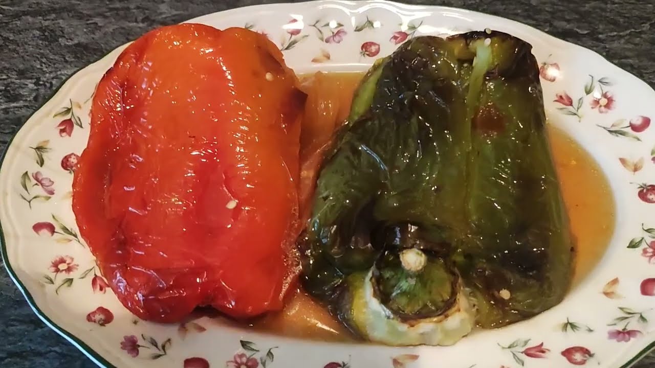 pimientos asados en freidora de aire cosori