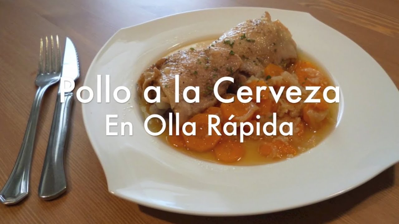 pollo a la cerveza olla rápida tiempo