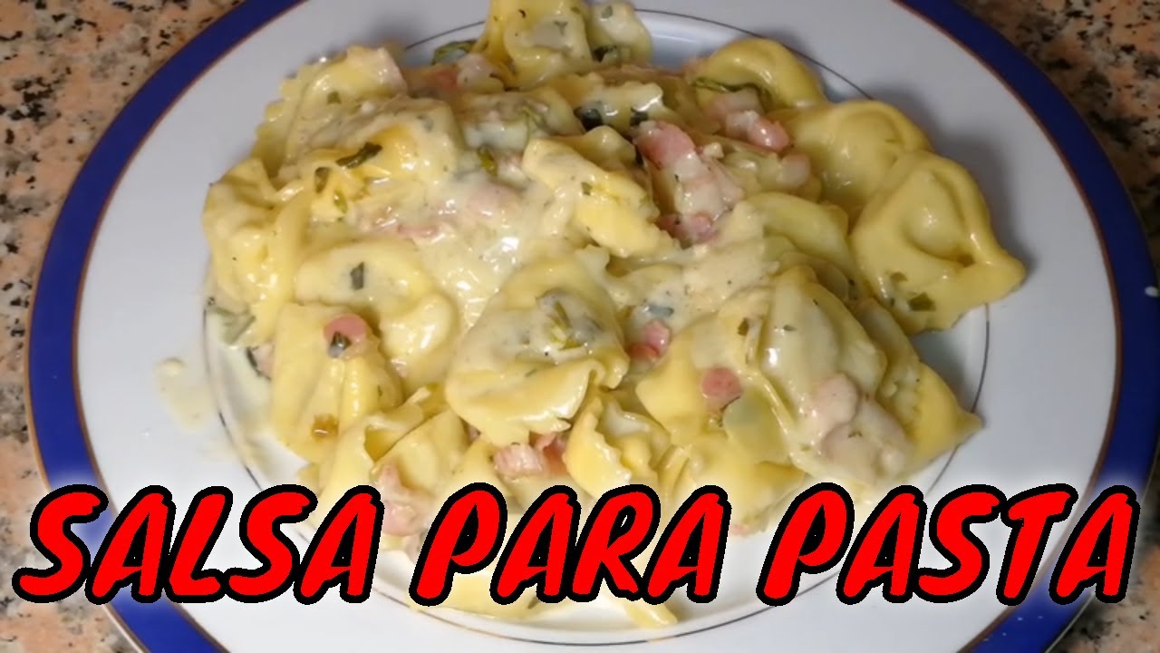 salsa para tortellini de queso y espinacas