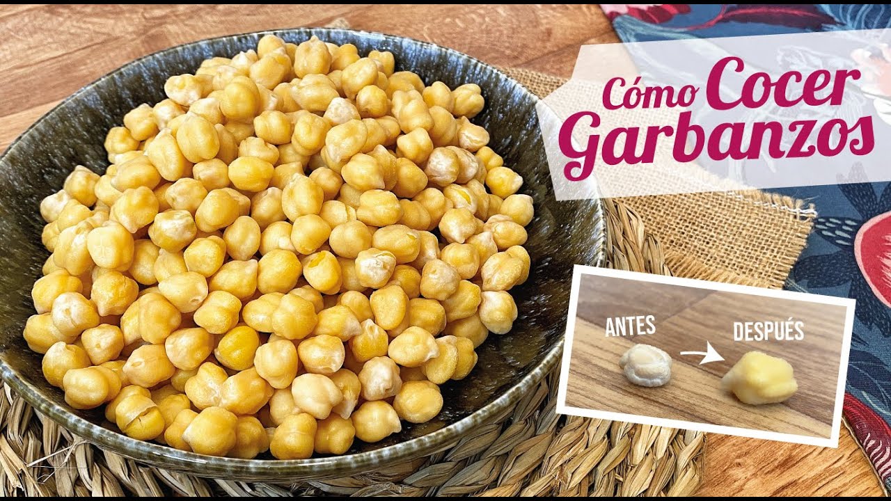 cocer garbanzos en agua fría o hirviendo