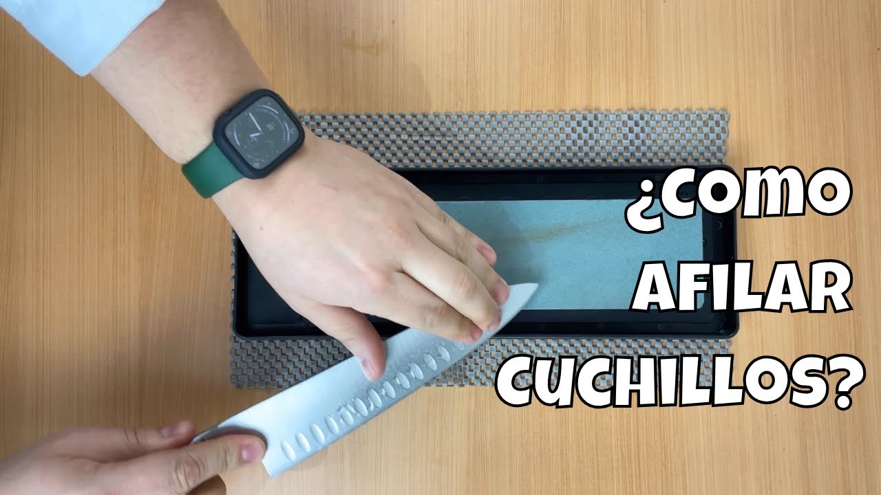 como afilar un cuchillo con piedra