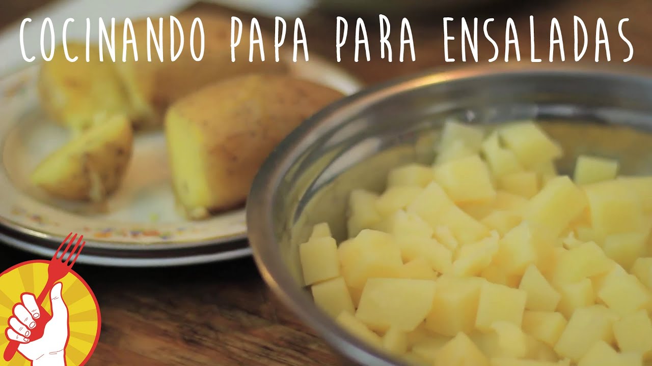 como cortar patatas para ensaladilla rusa