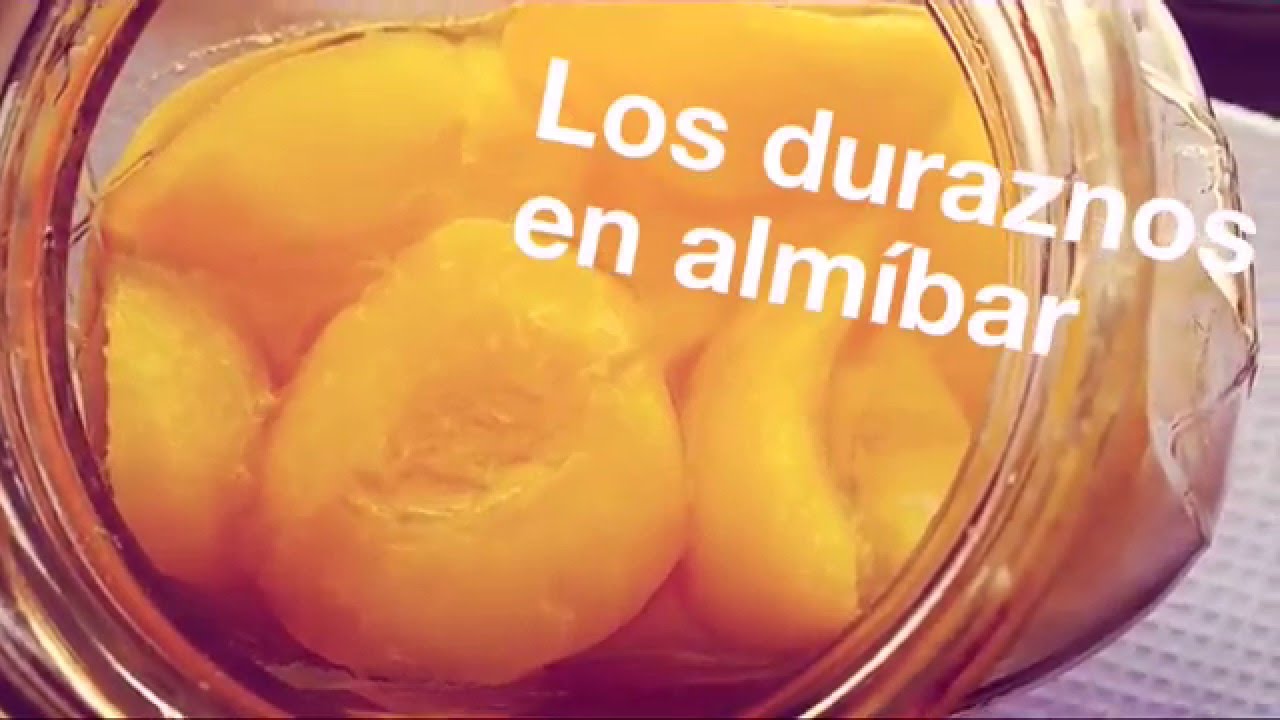 cómo se hace el melocotón en almíbar