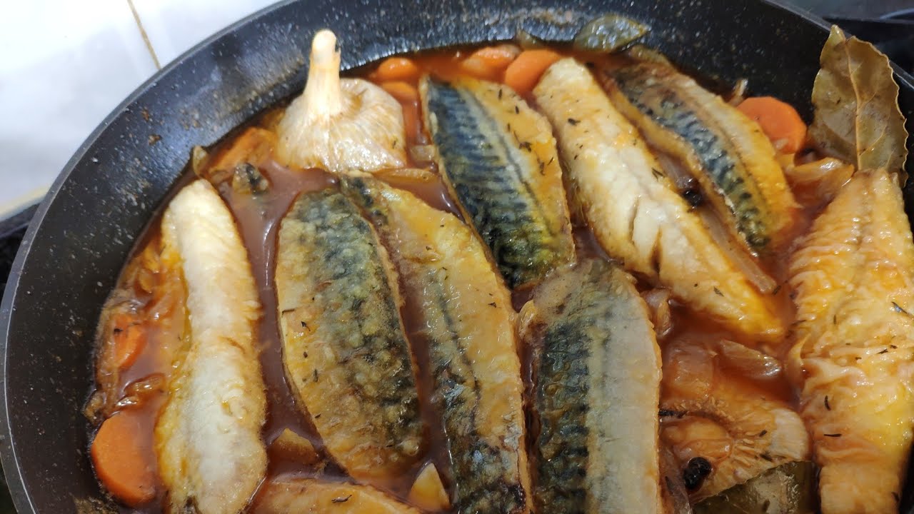 cómo se hace la caballa en escabeche