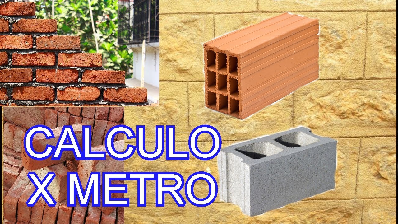 cuantos ladrillos del 9 entran en un metro cuadrado