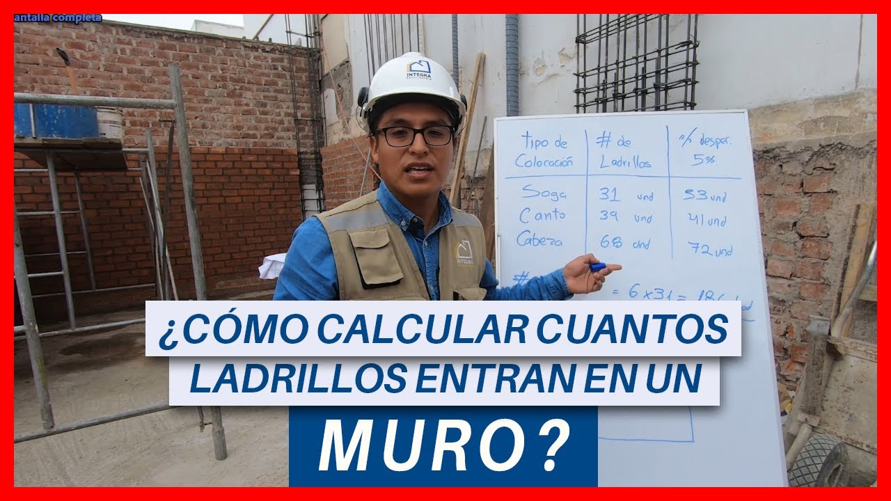 cuantos ladrillos entran en un m2
