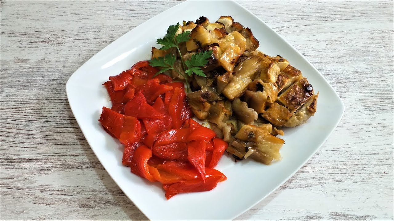 ensalada de pimientos y berenjenas asados murciana