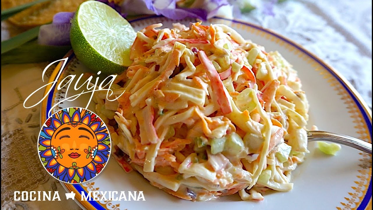 ensalada de surimi con salsa rosa