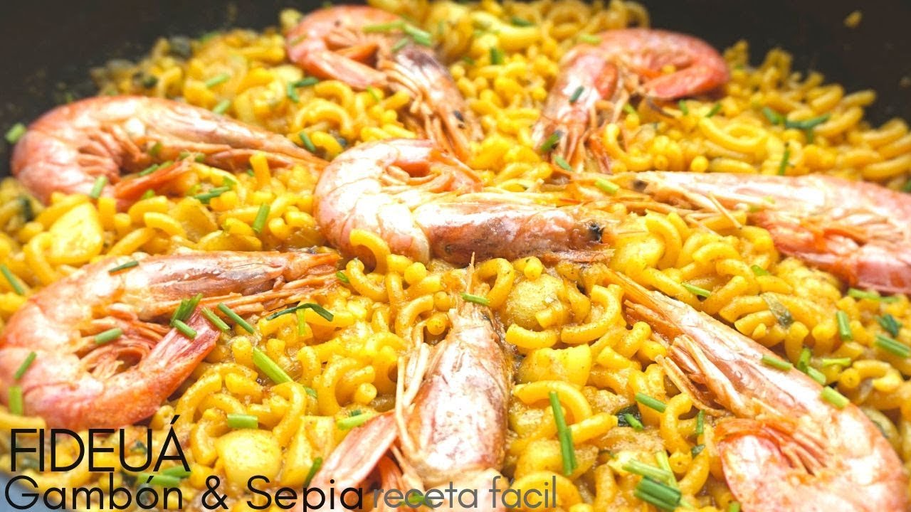 fideuá de marisco de la abuela