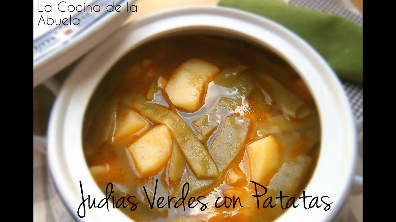 judías verdes con patatas de la abuela