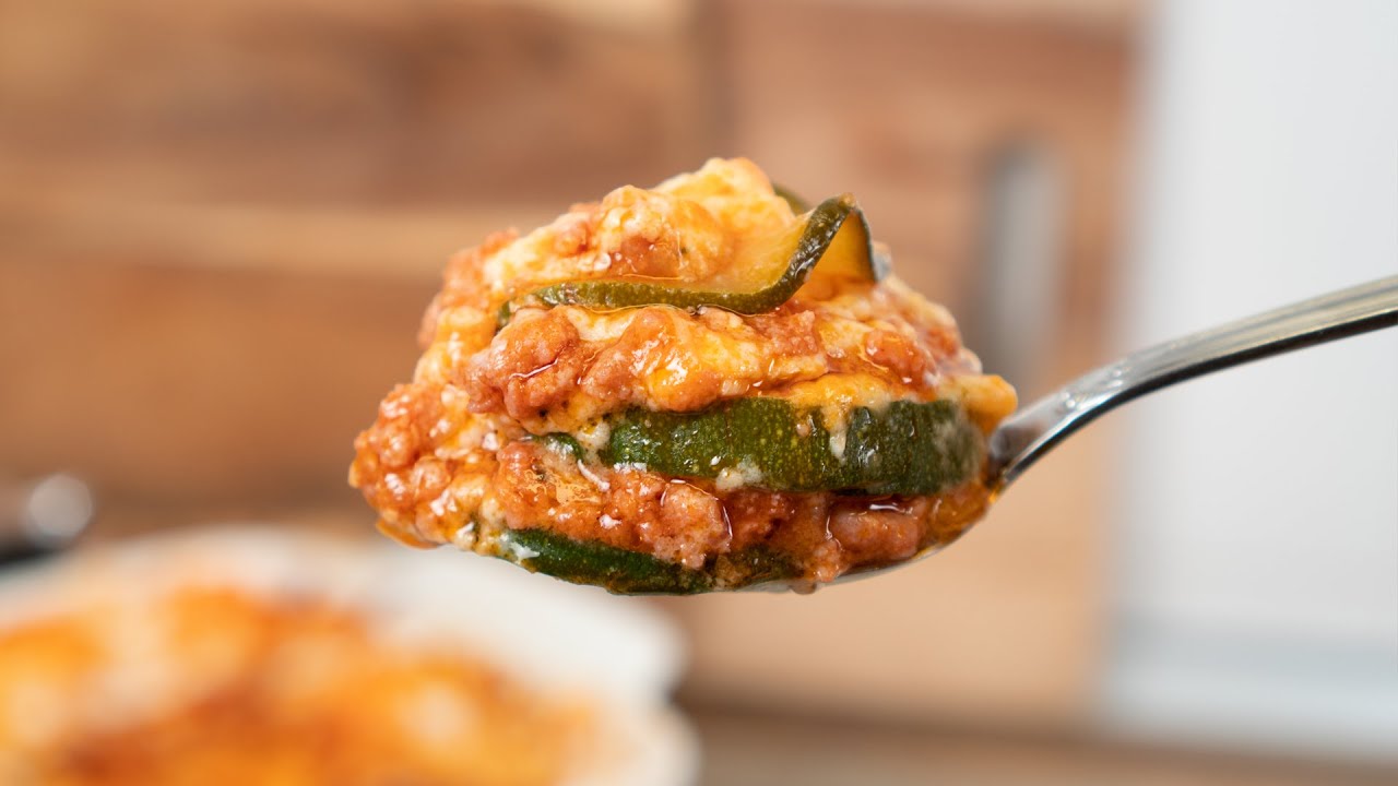 lasaña de calabacín y carne picada arguiñano