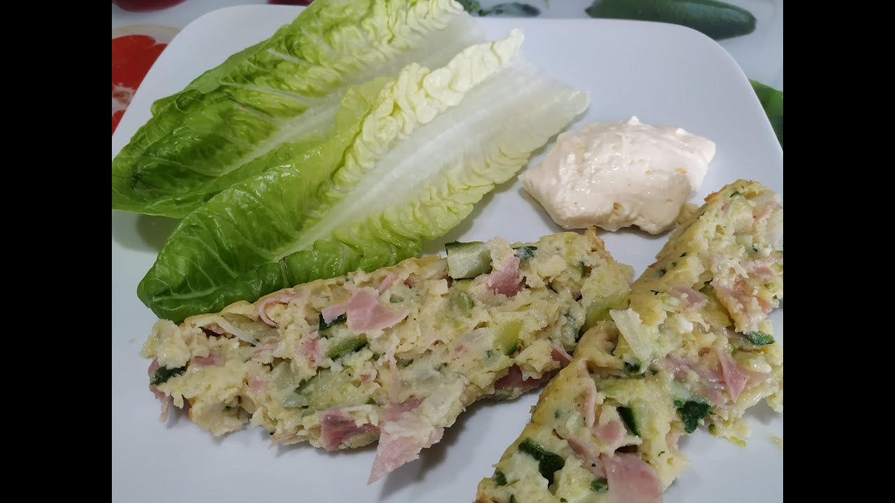pastel de calabacin y jamon york