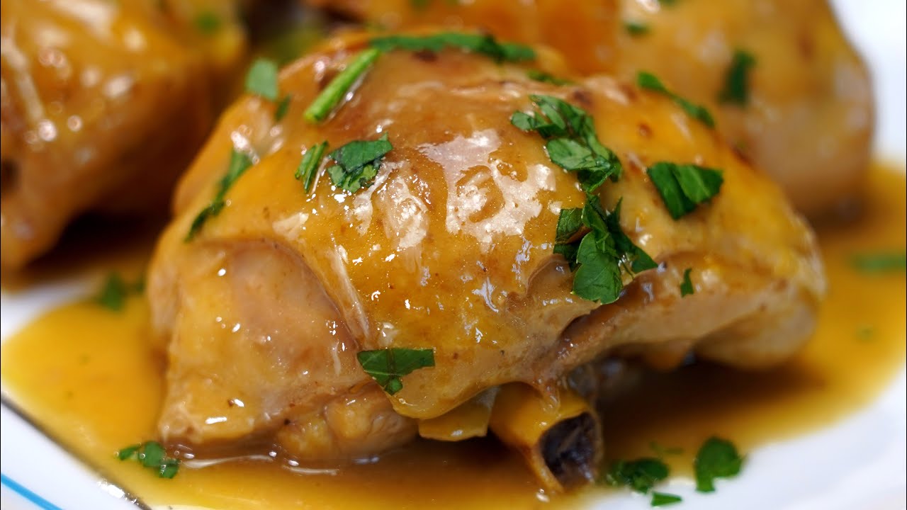 receta de pollo al ajillo al horno