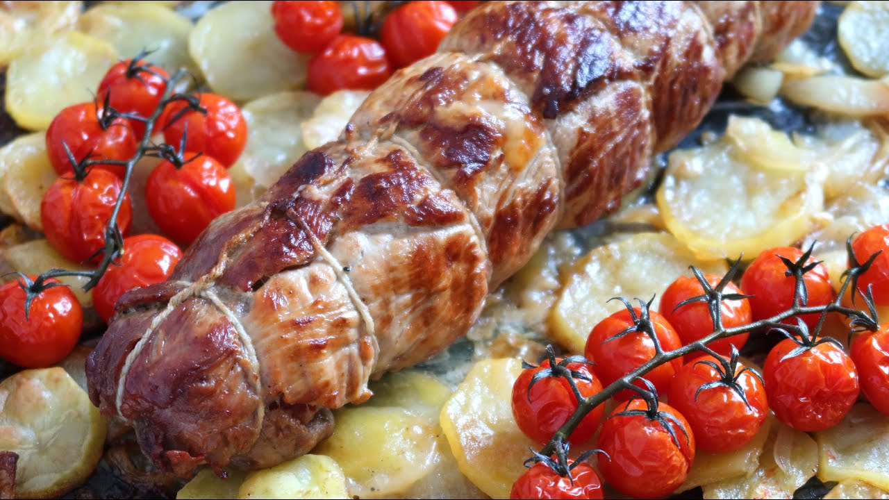 receta solomillo relleno de jamon y queso al horno