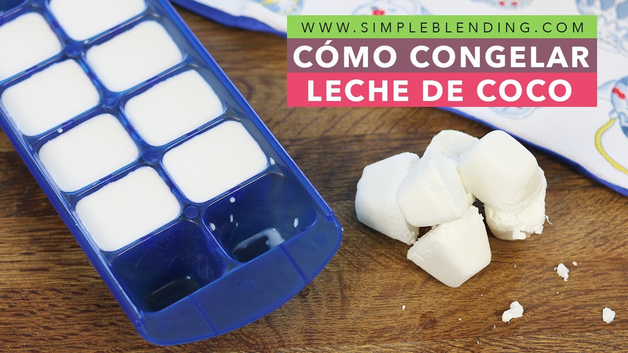 se puede congelar leche de coco