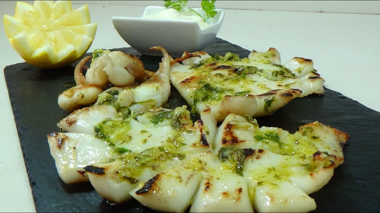 sepia a la plancha con alioli