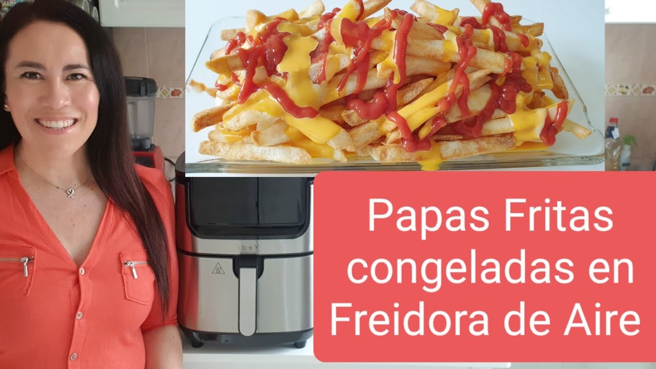 tiempo cocción patatas fritas congeladas en freidora de aire