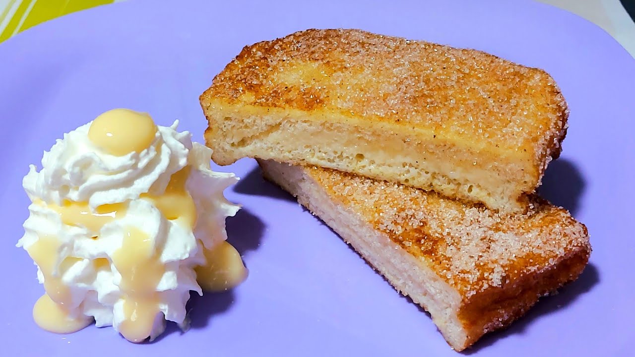 torrijas de natillas con pan de molde