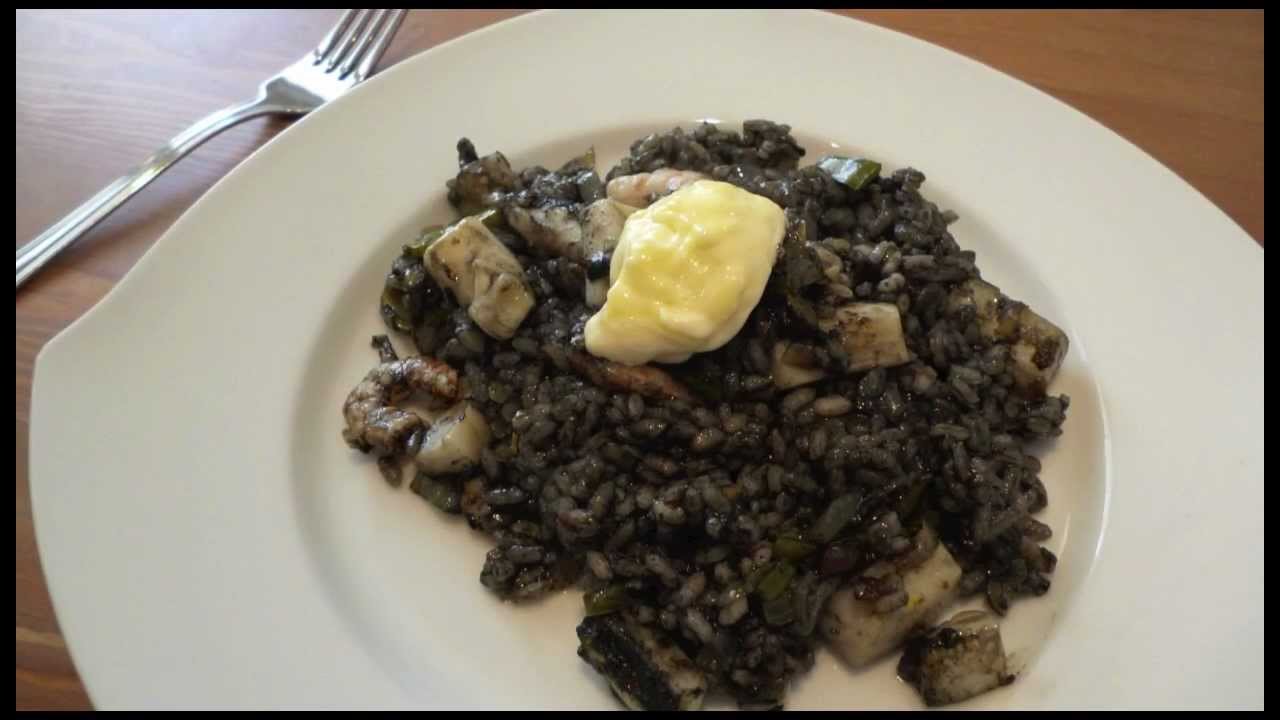 arroz negro receta con sepia y gambas
