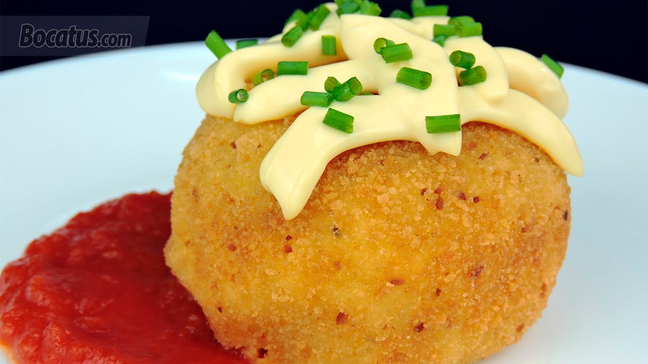 bolas de patata rellenas de atun