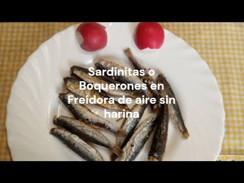 boquerones en freidora de aire sin harina