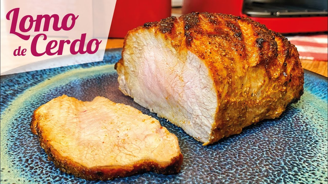 cocinar lomo de cerdo en freidora de aire