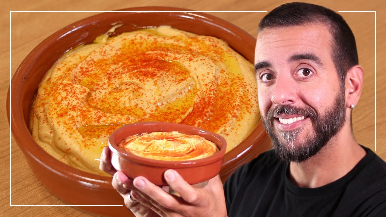 como se come el humus de garbanzo