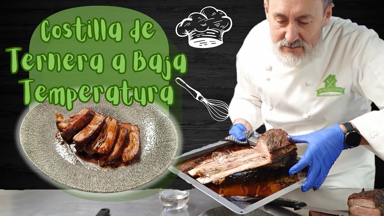 costilla de ternera a baja temperatura