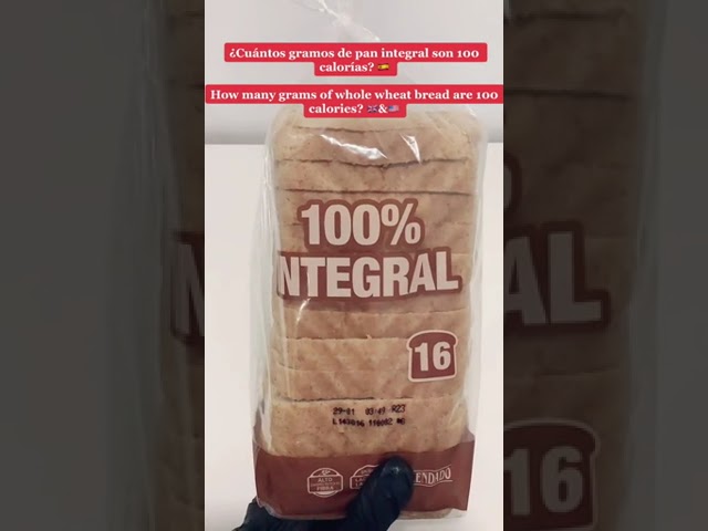 cuanto son 100 gramos de pan