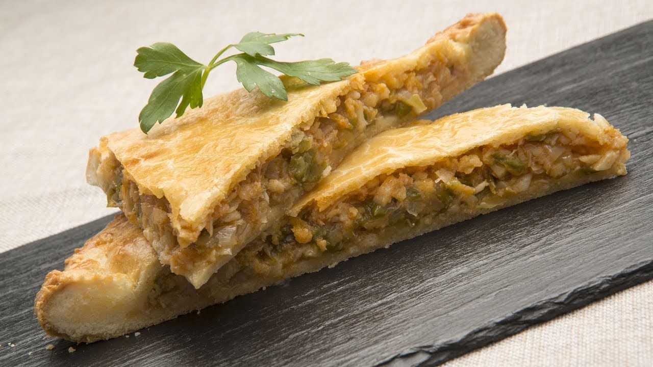 empanada de bacalao y pasas arguiñano