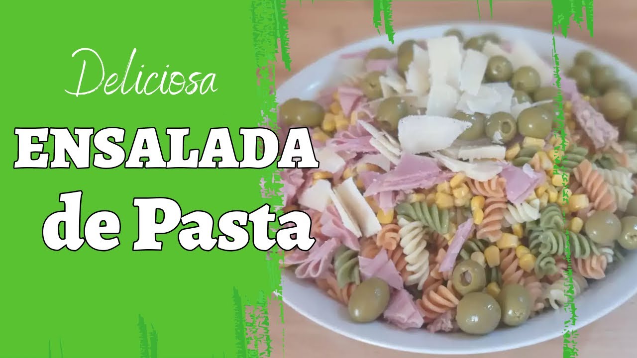 ensalada de pasta con salsa rosa