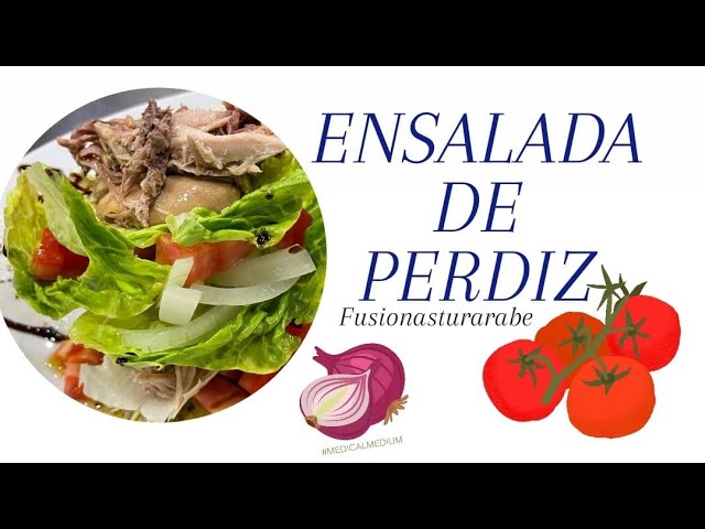 ensalada de perdiz escabechada con naranja