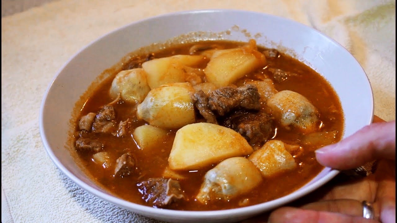 estofado de ternera con patatas y alcachofas