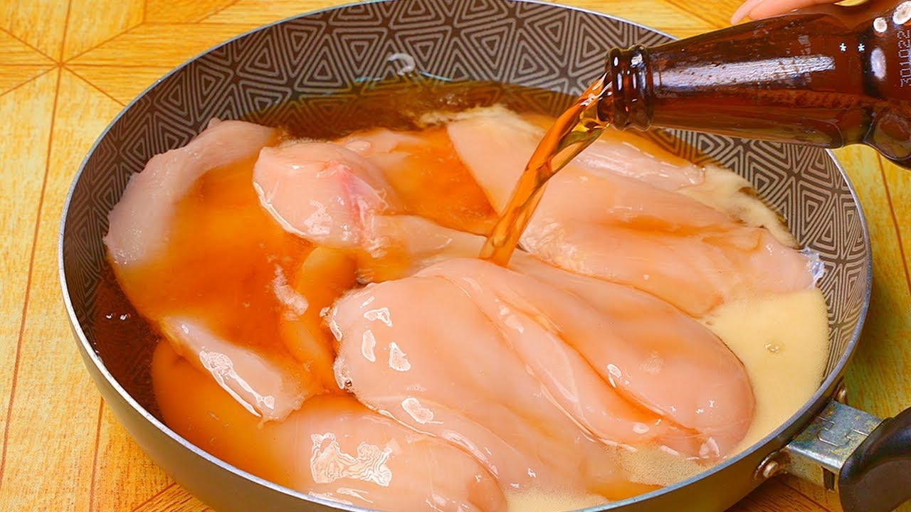 filetes de pollo a la cerveza