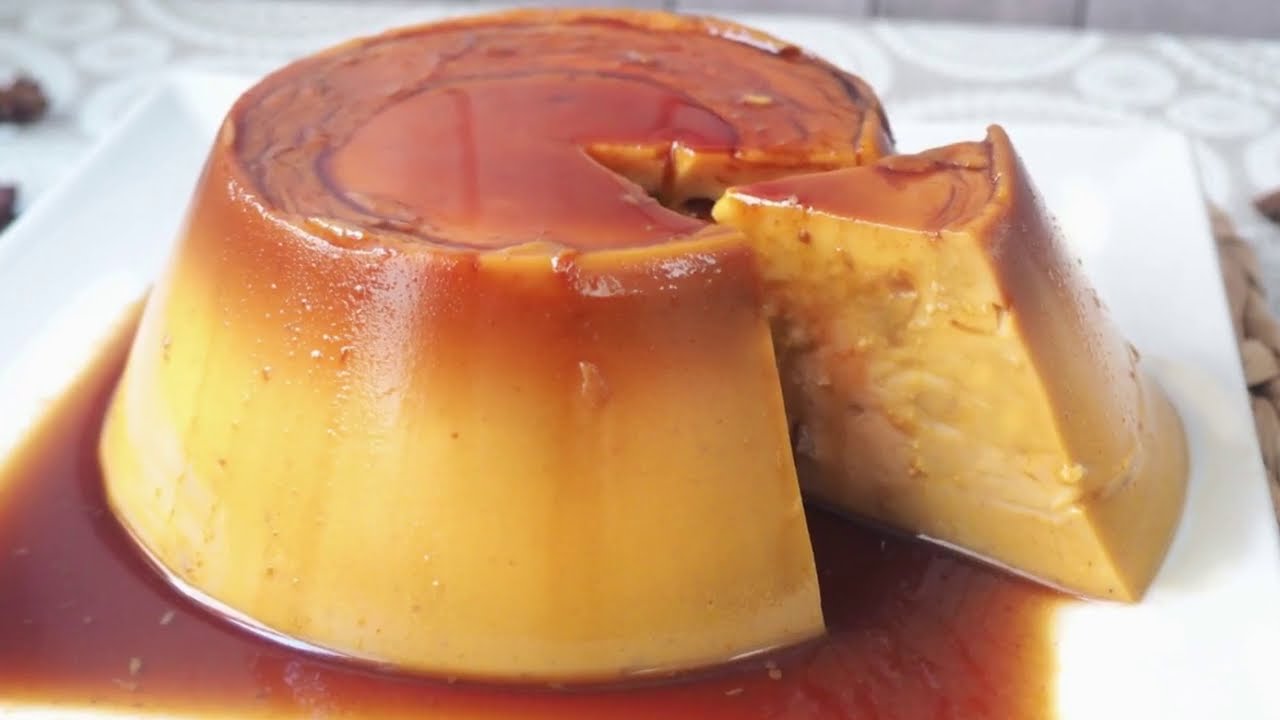 flan de turrón con flan royal