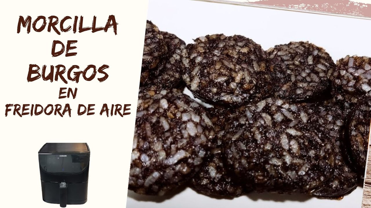 freir morcilla en freidora de aire